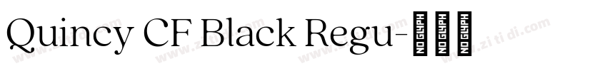 Quincy CF Black Regu字体转换